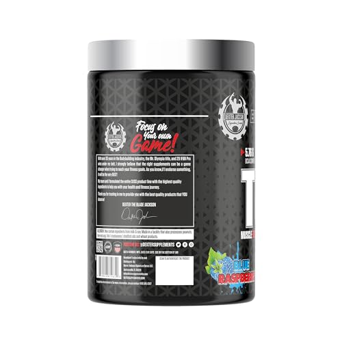 Image of Dexter Jackson Signature Series Black Series Turbo Bcaa | Recovery, Strength, Hydration 30 Servings (390Gm) ((Blueraspberry), Powder