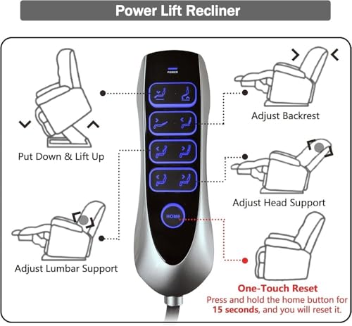 Sillón grande con mando eléctrico y puerto USB color otro miniatura 6