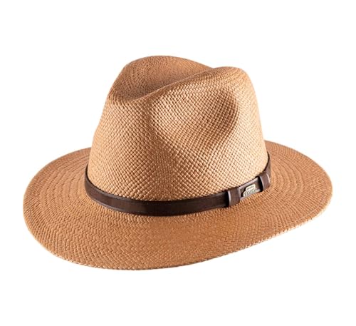 Chapeau Panama large bord tressé main : l'élégance Brisa authentique pour homme et femme