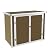 Horizontal Storage Shed Outdoor, Weatherproof Resin Storage Shed with Floor Thickened, Gas Spring, Lockable Doors for Trash Can Storage, Tools, Lawn Mower, for Patio, Grey