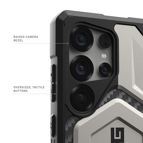 Image of Urban Armor Gear UAG Designed for Galaxy S26 Ultra 5G Case, Monarch Pro - Compatible with Magnetic Charging Premium Rugged Military Drop Tested Protective Cover - Titanium