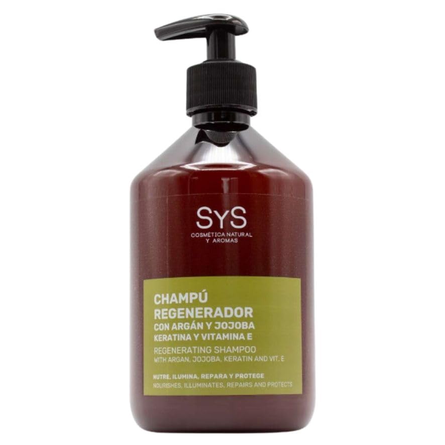 Champu Regenerador Argan Jojoba y Keratina 500ml SYS Cosmetica Natural