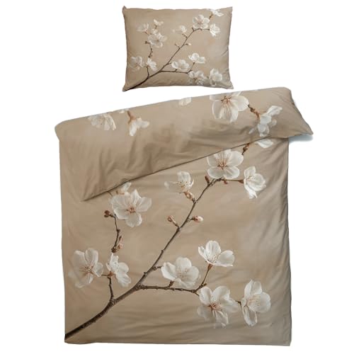 Housse de couette floral 220x240 de qualité supérieure en microfibre douce texturée - 3