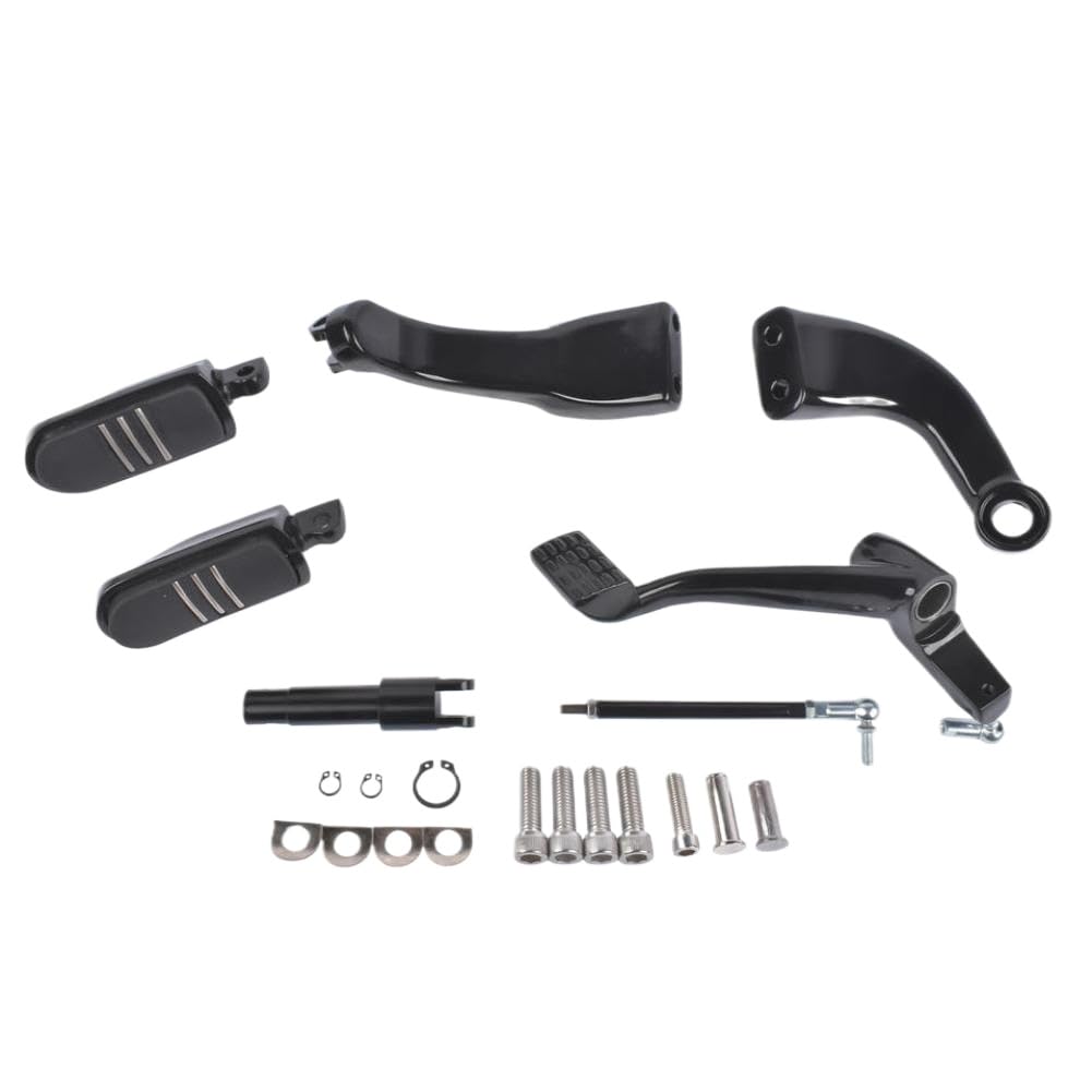 VaaaPtvBe Mid Control Shifter Lever Pegs Kit Black Compatible with Sportster Iron Forty Eight Seventy Two XL883 XL1200 2004 2013