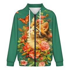 Floral Butterfly Cat