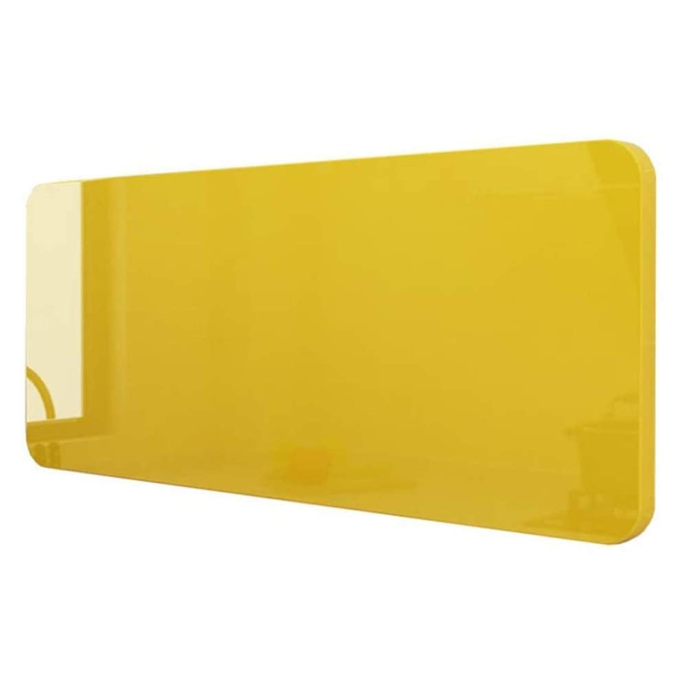Table pliante murale cuisine jaune citron 70x50cm pour petit espace
