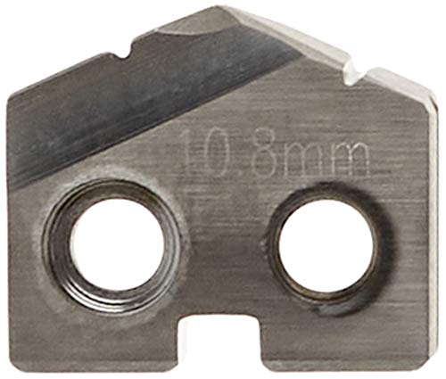 KARNASCH 2250100108 Plaquitas de Broca de Paleta para Alu, latón, Cobre, Carburo 20/30, 10.80mm Diámetro, 132° Ángulo de punto