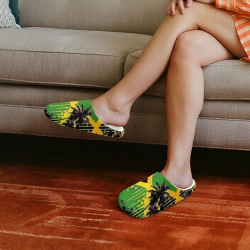 Women's Slippers Plush Warm Fuzzy Slip On Keep Warm Cozy Comfy Indoor House Winter Soft Sole Slippers2