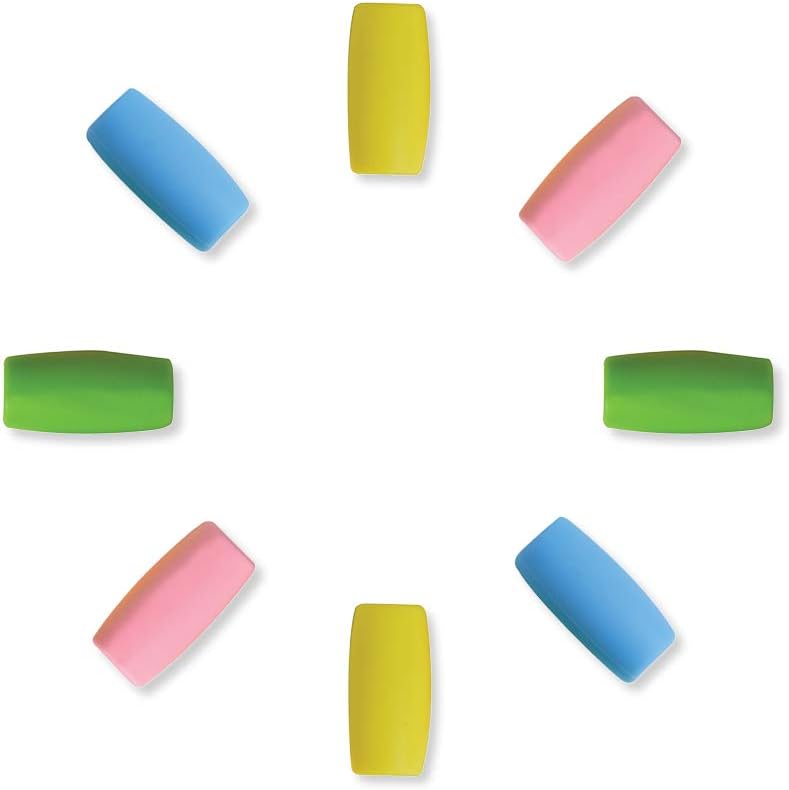 BOBA FIDE Silicone Straw Tips for 12mm Wide Reusable Stainless Steel Bubble Tea Smoothies Milkshake Straws | Prevent Chipped Teeth or Scratched Lips | 4 Fun Party Colors | Kids Friendly