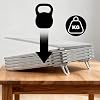 2 Pcs Zinc Alloy Mini Foldable Laptop Stand Self-Adhesive Mini Laptop Stands with 2 Adjustable Angles Invisible Computer Keyboard Stand Portable Keyboard Riser for Desk Most Keyboards (Silver) #2