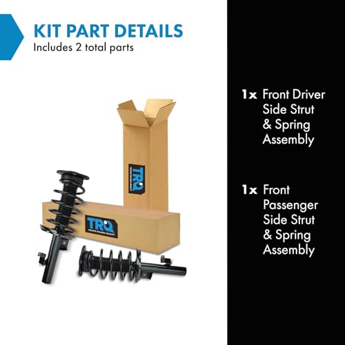 Image of TRQ Front Driver and Passenger Side Strut and Spring Assembly Set Loaded
