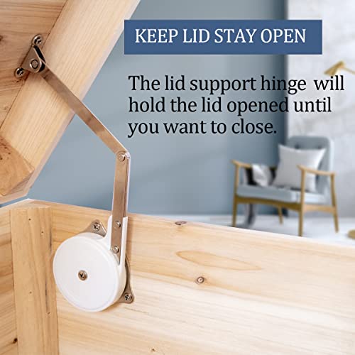 Toy Box Hinges Soft Close - Apffsy Chest Hinges Soft Close Hinges, Safety Lid Support Hinges For Wooden Box Toy Chest Bench Cabinet Lids (Support 25-50Lbs/2 Pack) #TOP1