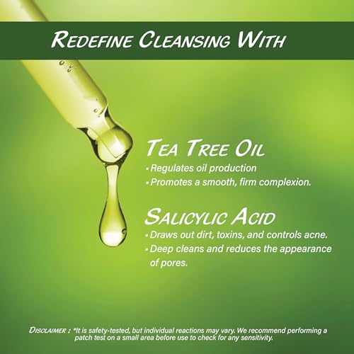 Image of Raissa Clarifying Soap Free Face Wash for oily Acne prone skin - 2% Salicylic Acid, Azelaic Acid, Tea Tree Oil, Niacinamide| reduces Acne & post acne marks, Oil Control, Pore Minimizing | For Men & Women |50 ml