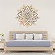 KQDRAVINE Wandtattoo Mandala Wandsticker Mandala für Schlafzimmer Wandaufkleber Wandtattoo Wanddeko Wandbild Boho Style Flur Yoga Wanddeko,Pflanzen Blumen Wandaufkleber für Wohnzimmer Küche Fenster
