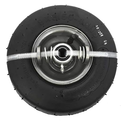 SureFit Front Pneumatic Wheel Tire Assembly Smooth Tread Universal Zero-Turn Mower 9x3.5-4
