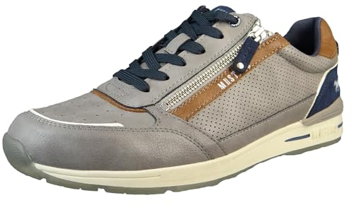 MUSTANG Zapatillas bajas para hombre, color gris, piel sintética, gris, 49 EU