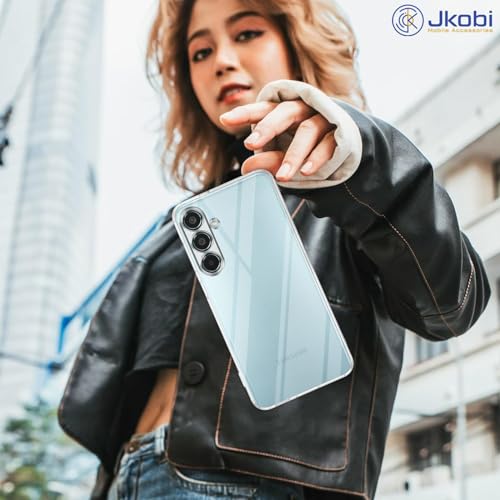 Image of Jkobi Back Case Cover for Samsung Galaxy M35 5G (Silicone Clear Shockproof Case with Camera Protection | Soft and Flexible | Transparent)