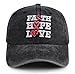 Breast Cancer Gifts for Women, Fight Breast Cancer Awareness Baseball Cap, Pink Ribbon Faith Hope Love Hat, Adjustable Cotton Embroidered Survivor Hats, Gifts for Mom Mother Grandma Friends Patients