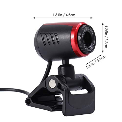 Lurrose 1. 3Mp Usb Webcam Computador Streaming Cí¢mera Foco Automí¡tico Com Grampo de Microfone para