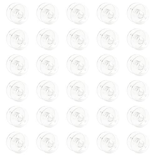 30pcs Canette Plastique, Canettes Machine à Coudre pour Brother Singer Kenmore Janome la Plupart des Machines à Coudre