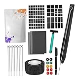 Hand Poke and Stick Black 3D Tatoo Kit Body Artiste Template d'autocollante Aignet Self With Bandage Body Template Set 7rl