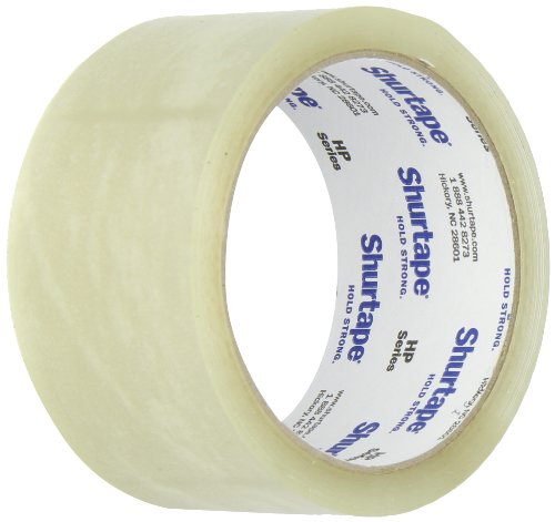 Pratt Plus HP 100 Shurtape Polypropylene General Purpose Premium Economy Hot Melt Tape, 1.6 mil Thick, 55 yds Length x 2" Width, 3" Core, Clear (Pack of 36)