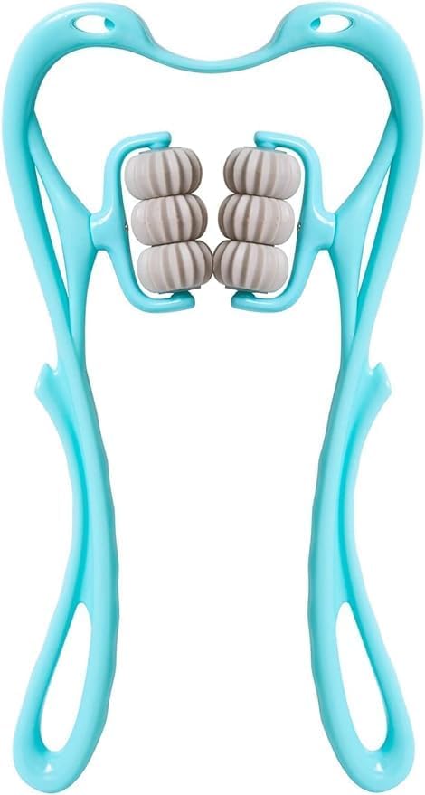 VJML Neck Massager, Trigger Point Roller Massager for Pain Relief deep Tissue Handheld Shoulder Massager Tool with 6 Balls Massage Point Suitable for Legs Waist Neck and Shoulder Relaxer (Multi) VJML Neck Massager, Trigger Point Roller Massager for Pain Relief deep Tissue Handheld Shoulder Massager Tool with 6 Balls Massage Point Suitable for Legs Waist Neck and Shoulder Relaxer (Multi)