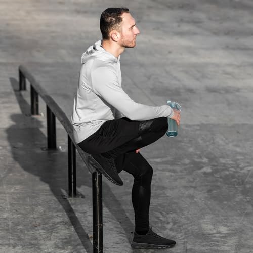 WCIDFY Mens Running Shoes Mesh Breathable Tennis Shoes Lightweight Walking Sneakers Comfortable for Gym Black 8.52