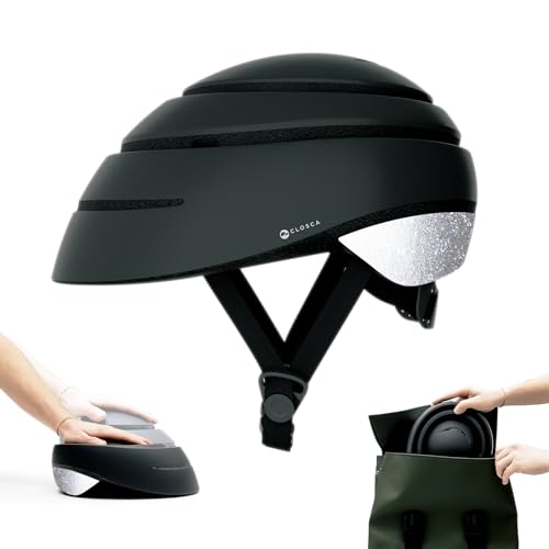 CLOSCA. Casque Pliable de vélo Casque Urbain pour Adulte. Casque pour Trottinette électrique, Rollers, Skate et...