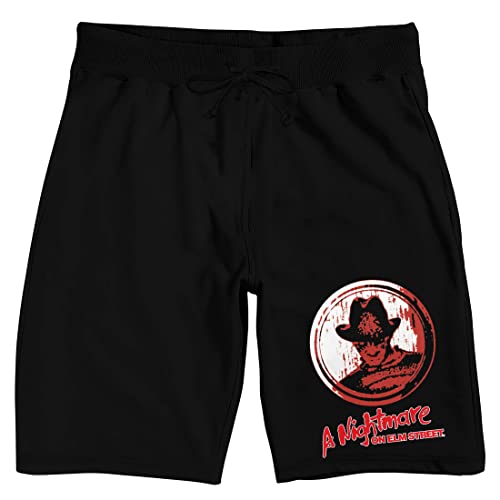 Nightmare On Elm Street Freddy Krueger Men's Black Sleep Pajama Shorts
