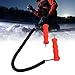 Yuecoom Ice Awls,Ice Fishing Safety Picks,Stainless Steel Ice Picks Kit,Handle Hanging Ice Breaking Pick for Ice Skating Skiing Fishing,Black-Red