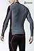 TSLA Men's UPF 50+ Mock Long Sleeve Compression Shirts, Athletic Workout Shirt, Base Layer for Water Sports, Zero Block Top Black & Red, XX-Large