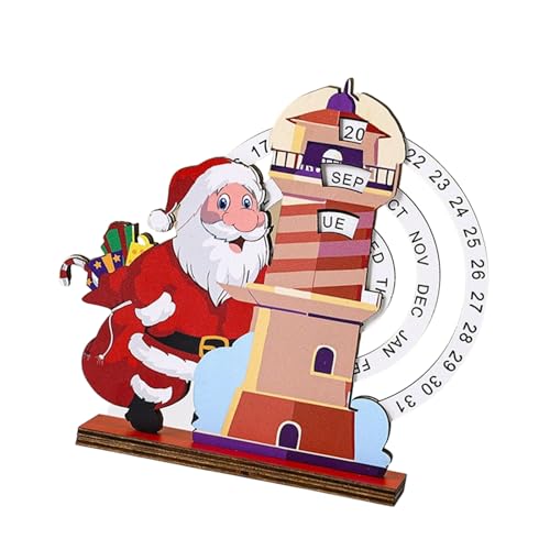 Artisanal Advent Calendar with Toss Hurdles Modern Wooden Countdown Decor for Bedroom & Living Room Christmas Clock Calendar