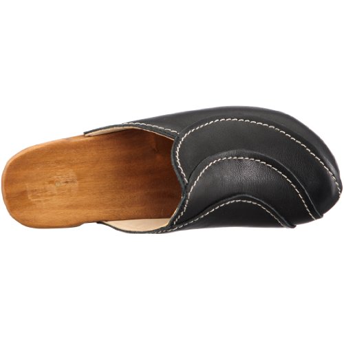 Woody 6520, Zoccoli Donna, Nero (Schwarz/Schwarz)