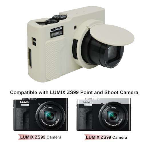Funda de silicona para cámara Panasonic ZS99 blanca miniatura 2