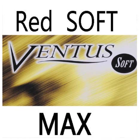 TSP Ventus Soft Table Tennis Rubber Pips in with Ping Pong Sponge Fast Attack (red MAX)