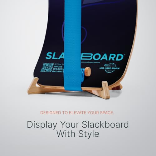 Image of GIBBON SlackBoard, Balance Board Kids & Adults, Slackline Balance Trainer | 1 & 2 Line Options, Slack Board, Core Workout Equipment, Home Gym Training, Standing Desk Exercise, Yoga, Agility, Pilates