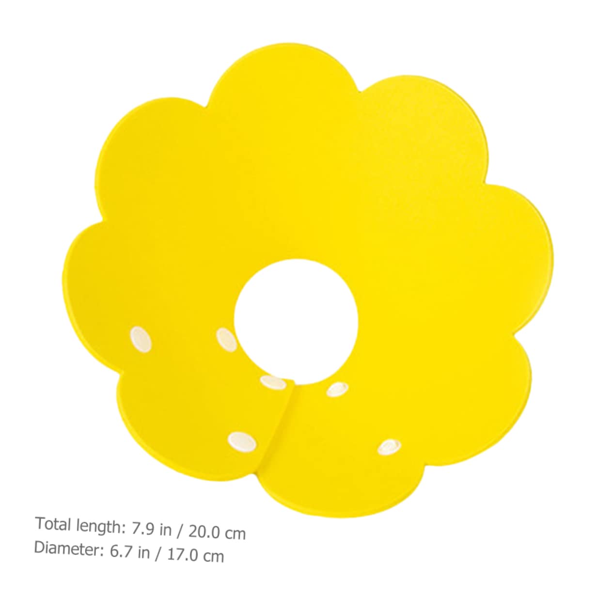POPETPOP 8pezzi Collare Elisabettiano Decorativo Per e Traspirante Collare Per Prevenire Leccate e Adatto Per Ferite e Interventi Chirurgici Giallo e Rosa