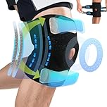 Knee Support Knee Brace for Men & Women Unique Knee Support with 4-way Adjustable ,Open Patella and Side Stabilizers Non-Slip Knee Brace Support for Arthritis, ACL, Meniscus Tear, Walking, Running