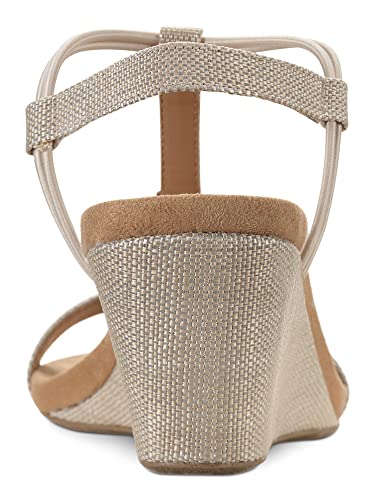 Image of Style & Co. Womens Mulanepwt Sequined Wedge Sandals