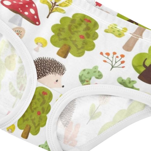 Cotton Toddler Underwear Custom Cute Cartoon Hedgehogs Plants Panties Little Girl Flower Briefs Underpants 2t4