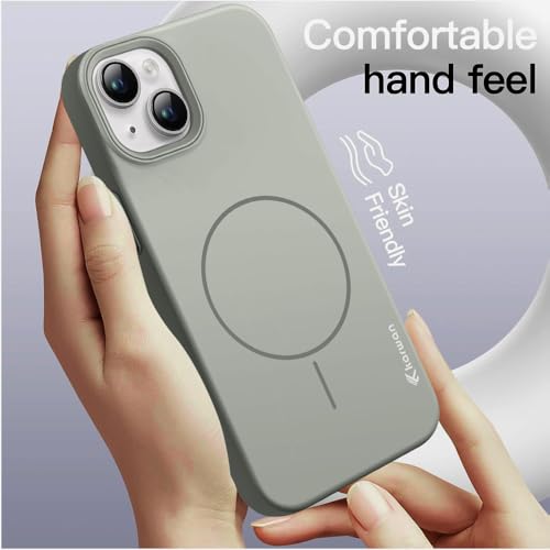 Image of KARWAN️ Magnetic Ultra Slim-Fit Back Case Cover for iPhone 14 /13 | Hard PC Case Cover | Ultra-Thin & Light Weight with [Ultra Premium Feel] Case for iPhone 14 /13(6.7 inch)(Grey)