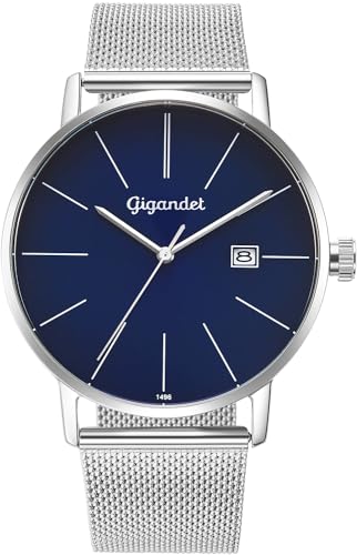 Montre Gigandet Hommes Quartz Japonais, l'élégance de l'acier inoxydable durable
