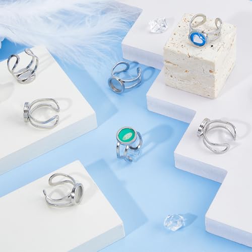 Composant de paramètres de bague en acier pour création bijoux artisanaux