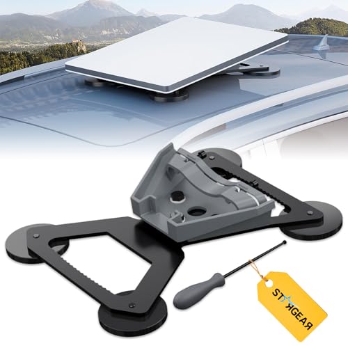 Starlink Mini Mount, Magnetic with 200lbs Heavy Duty Magnet Bases, Starlink Mini Accessories Lockable Starlink Mount for RV, Car, Boat, Truck Aluminum Alloy