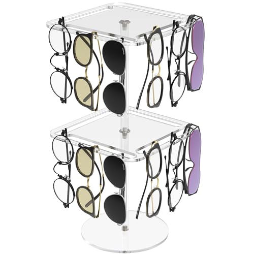 Lunettes de soleil en acrylique rotatif au design épuré et structure cristalline haut de gamme
