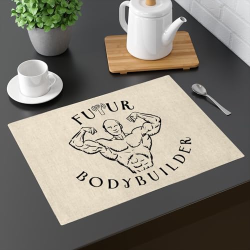 Sets de table en lin 40x28,5 cm pour protéger des shakers