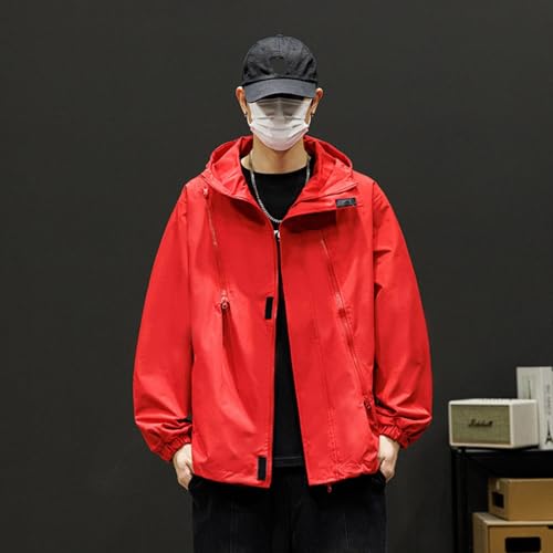 Veste ample à capuche pour hommes vêtement de mi-saison casual - 2
