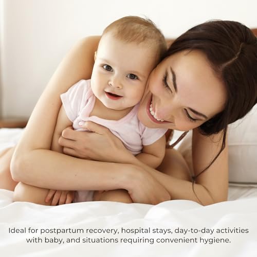 Carer Wochenbett Unterwäsche 4er Pack Einwegslips Überbauch Unterhosen Stretchable Atmungsaktiv für Schwangerschaft Wochenbett und Inkontinenz