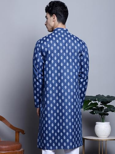 Image of Jompers Men's Cotton Regular Fit Casual Kurta